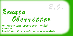renato oberritter business card